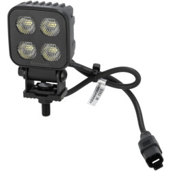 Darbo žibintas LED, 40W, 2650lm, kvadratinis, 12/24V, baltas, 70.1x126.6x49.7mm Deutsch kištukas, prožektorius, 8 LED LA10832
