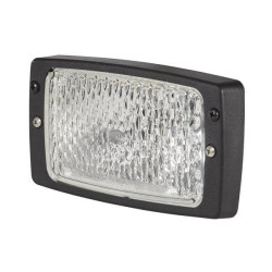 Darbo žibintas halogeninis, 55/70W, stačiakampis, 12/24V, skaidrus, 182x103x102mm AMP kištukas, Hella 1GB006213111