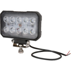 LED darbo žibintas, 15 W, 1900 lm, stačiakampis, 10/30 V, 150 x 37 x 100 mm, taškinis spindulys, 10 LED, Kramp LA10022
