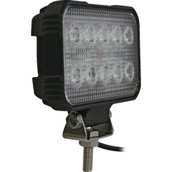 LED darbo žibintas, 15 W, 1900 lm, stačiakampis, 10/30 V, 150 x 37 x 100 mm, taškinis spindulys, 10 LED, Kramp LA10022