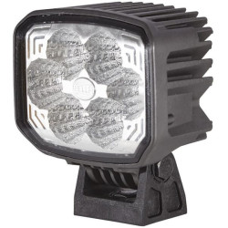 Darbo žibintas LED, 26 W, 1850 lm, stačiakampis, 12/24 V, permatomas „Deutsch“ kištukas, 6 LED, Hella 1GA996488011