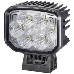 Darbo žibintas LED, 26 W, 1850 lm, stačiakampis, 12/24 V, permatomas „Deutsch“ kištukas, 6 LED, Hella 1GA996488011