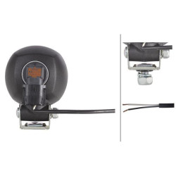 Halogeninis darbo žibintas, 65 W, apvalus, 12 V, skaidrus, tvirtinamas varžtais, 83 x 47,5 x 111 mm, Hella 1G0996176171