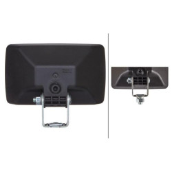 Darbo žibintas halogeninis, 55W, stačiakampis, 12/24V, baltas, 153x92x118mm, Hella 1GA005060001