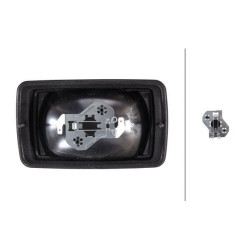 Darbo žibintas halogeninis, 55/70W, stačiakampis, 12/24V, baltas, 155x45x94mm, Hella 1GA996082001