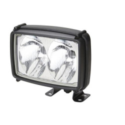 Darbo žibintas halogeninis, 55/70W, stačiakampis, 12/24V, skaidrus, spaustukas, 158x127x162mm, Hella 1GA006991051