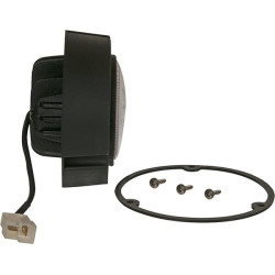 Darbo žibintas LED, 36 W, 4000 lm, apvalus, 10–30 V, Ø 119 mm, AMP 2 kontaktų, platus srautas, 3 LED, Kramp LA10415