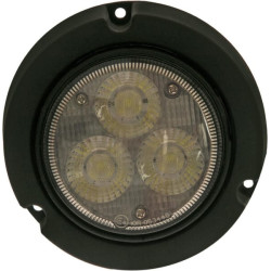 Darbo žibintas LED, 36 W, 4000 lm, apvalus, 10–30 V, Ø 119 mm, AMP 2 kontaktų, platus srautas, 3 LED, Kramp LA10415