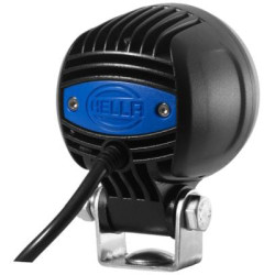 Darbinis LED žibintas, 7W, apvalus, 12V, mėlynas, tvirtinamas varžtais, 70x99mm, Hella 1G0996210001