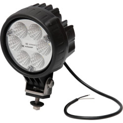 Darbo žibintas LED, 24 W, 1500 lm, apvalus, 10/30 V, Ø 117 mm, prožektorius, 6 LED, Kramp LA10009