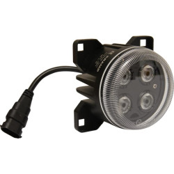 LED darbo žibintas, 40 W, 4000 lm, apvalus, 10/30 V, Ø 90 mm, H11/Deutsch kištukas, taškinis spindulys, 4 LED, Kramp LA10447SP