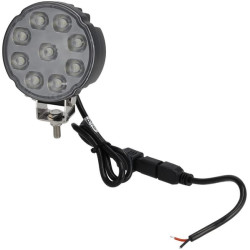 Darbo žibintas LED, 27 W, 3420 lm, apvalus, baltas, 100 x 48,5 x 120 mm, „Deutsch“ 2 kontaktų, prožektorius, „Kramp“ (10 vnt. dė