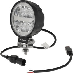 Darbo žibintas LED, 19W, 3360lm, apvalus, 10-110V, Ø110x140x42mm Deutsch kištukas, prožektorius, 16 LED, Kramp LA100971