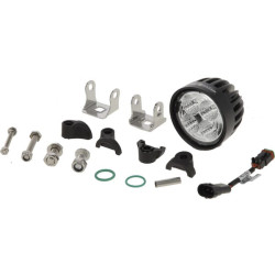 Darbinis LED žibintas, 40 W, 4000 lm, apvalus, baltas, 10/30 V, 84 x 126 x 71,8 mm, AMP kištukas, taškinis spindulys, 4 LED, 360
