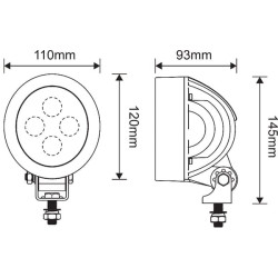 Darbo LED žibintas, 40 W 4500 lm, platus srautas LA10416G
