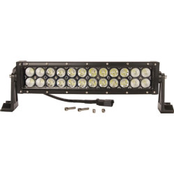 LED darbo žibintų juosta, 72 W, 6120 lm, stačiakampė, 12/24 V, balta, 351,6 x 79,5 mm „Deutsch“ kištukas, kombinuota, lenkta, 24