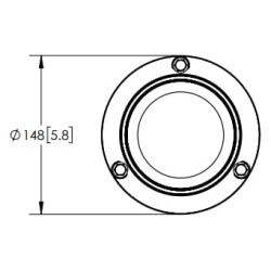 Švyturėlis LED, 12-24V, geltonas, magnetinis, ECCOLED BRONZE ECCO EB5013A