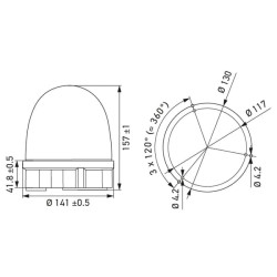Švyturėlis „RotaFlash Compact“ LED, varžtais tvirtinamas, 2XD013878001