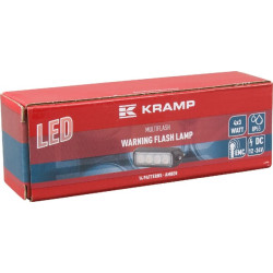 Įspėjamasis LED žibintas, 12 W, 12–24 V, gintaro spalvos, tvirtinamas varžtais, 96 x 28 x 19 mm, 4 LED, Kramp LA20013
