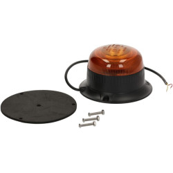 Švyturėlis LED, žemo profilio, 15 W, 12–24 V, gintaro spalvos, tvirtinamas varžtais, Ø 86 mm x 67 mm LA20094