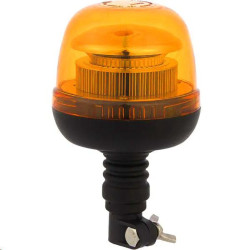 Įspėjamasis švyturėlis LED, 24 W, 12–24 V, geltonas, lankstus tvirtinimas prie stulpo, Ø 128 mm x 215 mm, Kramp LA20020