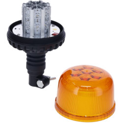 LED švyturėlis, 20 W, 12–24 V, geltonas, lanksčiai tvirtinamas prie stulpo, Ø 126 mm x 201 mm LA20090