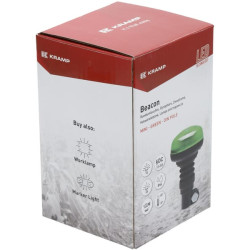 Švyturėlis LED, žemo profilio, 15 W, 12–24 V, žalias, tvirtinamas prie stulpo, Ø 86 mm x 138 mm LA20092G