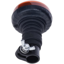 Švyturėlis LED, žemo profilio, 15 W, 12–24 V, gintaro spalvos, lanksčiai tvirtinamas prie stulpo, Ø 86 mm x 138 mm LA20092