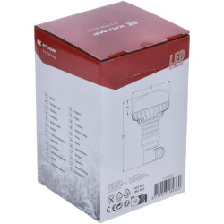 Švyturėlis LED, žemo profilio, 15 W, 12–24 V, gintaro spalvos, lanksčiai tvirtinamas prie stulpo, Ø 86 mm x 138 mm LA20092