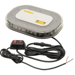 LED šviesos juosta, 90 W, 12–24 V, gintaro spalvos, tvirtinama varžtais, 250 x 173 x 36 mm, 30 LED, Kramp LA20018