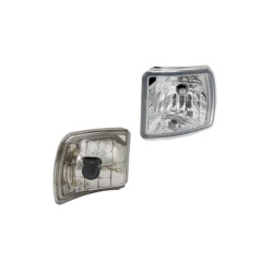 Kampinis halogeninis darbo žibintas, kairysis, 12V, 50W, kvadratinis, baltas, 123x115x121mm, PGJ13 kištukas, Wesem LPRC54701