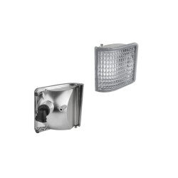 Kampinis halogeninis darbo žibintas, kairysis, 12V, 50W, kvadratinis, baltas, 98x110x111mm, PGJ13 kištukas, Wesem LPRE56601