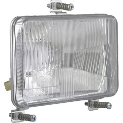 Halogeninis priekinis žibintas, stačiakampis, 12/24V, 168x106mm, Kramp LA80168