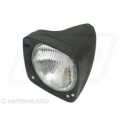 Halogeninis priekinis žibintas, kairysis kvadratinis, skaidrus, tvirtinamas varžtais, „Vapormatic VPM3305“