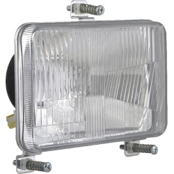 Halogeninis priekinis žibintas, stačiakampis, 12/24V, 168x106mm, Kramp LA80167