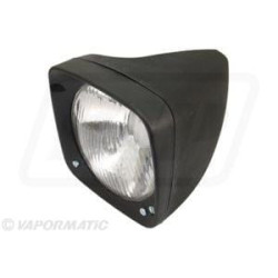 Halogeninis priekinis žibintas, kairysis kvadratinis, skaidrus, tvirtinamas varžtais, „Vapormatic VPM3007“