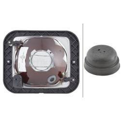 Halogeninis priekinis žibintas, stačiakampis, 12 V, skaidrus, tvirtinamas varžtais, 173x99x144 mm, Hella 1AA004109201