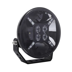 LED žibintas, 120 W, apvalus, 9–36 V, Ø218 mm, dienos šviesos, dvigubos parkavimo šviesos, Kramp LA80041