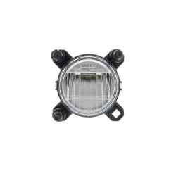 Priekinis LED žibintas, 16 W, stačiakampis, 12–24 V, Ø90 mm, AMP „Superseal“ 3 kontaktų, tolimosios/artimosios šviesos, „Sacex“ 