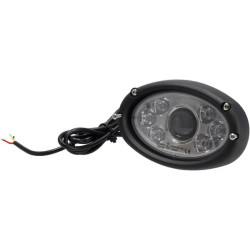 Priekinis LED žibintas, 20/24W, ovalus, 10/30V, 166x106,2x97,5mm, tolimosios/artimosios šviesos, 3 kontaktų atviras kabelis, įle