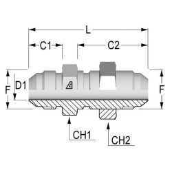 Pertvaros adapteris 3/4 JIC RS12