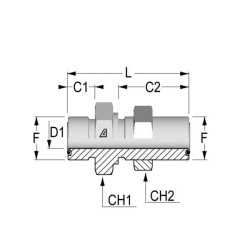 Pertvaros adapteris 9/16 ORFS RSO09