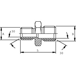Adapteris M 1/2x1/8 BSP VNB0802