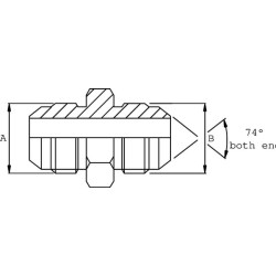 Adapteris M 1/2 x 9/16 JIC VNJ0809