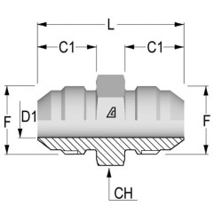 Adapteris M/M 9/16 JIC R09