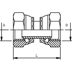 Adapteris F/F 3/4 BSP FFB12