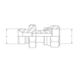 Adapteris V/F 1/2 BSP x 13/16 ORFS VNBOW1308