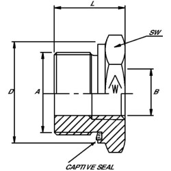 Redukcinis adapteris M/F R1-1/2 R1 REDR1121WD