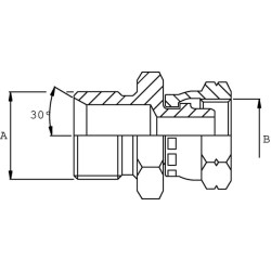 Adapteris V/F 3/8 BSP x M22 VNBMW0622