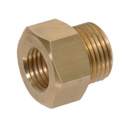 Redukcinis adapteris, žalvarinis, vidinis/vidinis, M14x1.5-M18x1.5, I00084